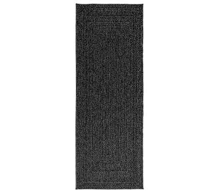 vidaXL Covor &bdquo;ZIZUR&rdquo; Antracit aspect iuta pentru interior și exterior