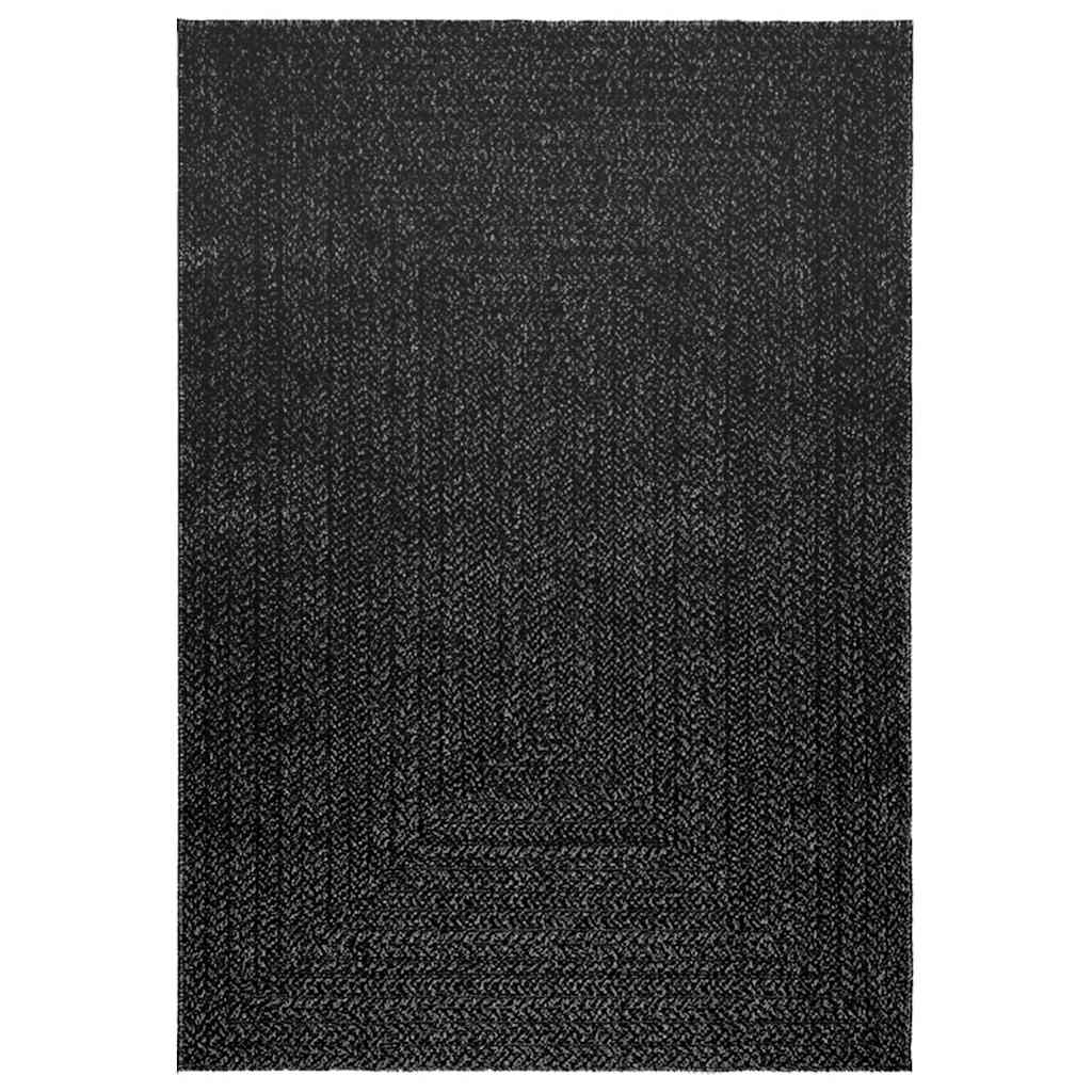 vidaXL Vloerkleed ZIZUR binnen en buiten 120x170cm jute look antraciet