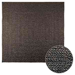 Koberec ZIZUR 200x200 cm jutový vzhled interiér i exteriér