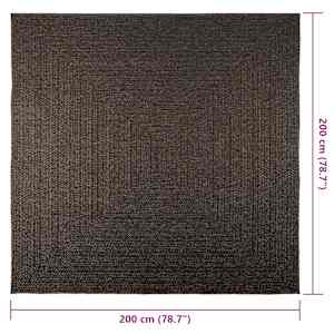 Koberec ZIZUR 200x200 cm jutový vzhled interiér i exteriér - obrázek 9