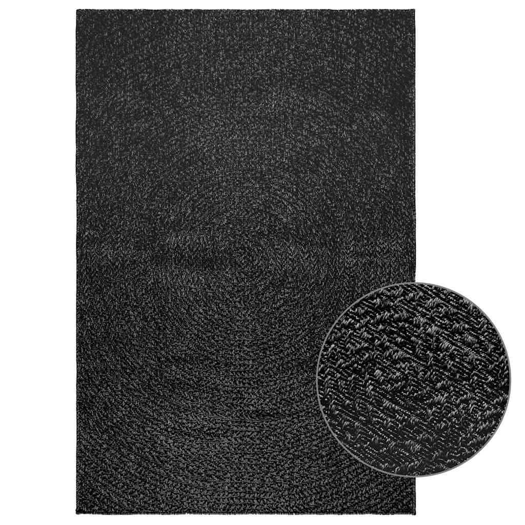 vidaXL Teppich ZIZUR Anthrazit 120x170cm Jute-Optik Indoor und Outdoor