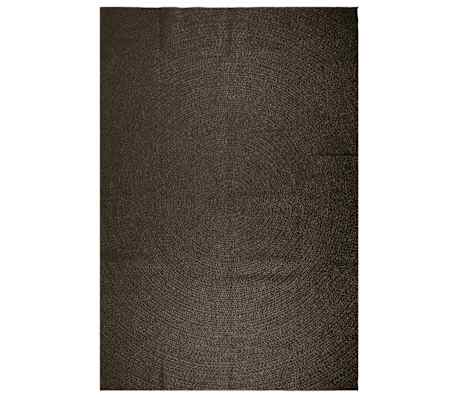 vidaXL Teppich ZIZUR Anthrazit 240x340cm Jute-Optik Indoor und Outdoor