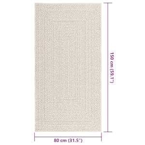 Koberec ZIZUR krémová 80x150cm jutový vzhled interiér exteriér - obrázek 9