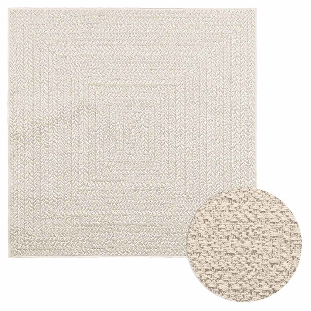 vidaXL Koberec ZIZUR 120x120 cm, jutový vzhľad, interiér a exteriér