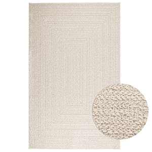 Rug "ZIZUR" Cream 160x230 cm Juta videz Notranje in zunanje
