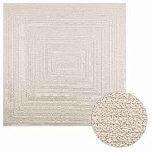 Koberec ZIZUR krémová 200x200cm jutový vzhled interiér exteriér - obrázek 1