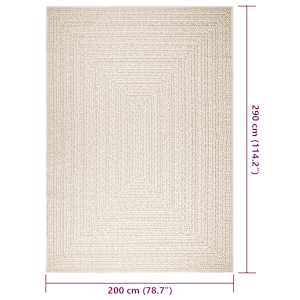 Koberec ZIZUR krémová 200x290cm jutový vzhled interiér exteriér - obrázek 9