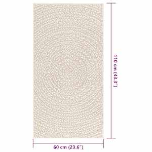 Koberec ZIZUR krémová 60x110 cm jutový vzhled interiér exteriér - obrázek 9