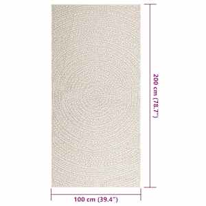Koberec ZIZUR krémová 100x200cm jutový vzhled interiér exteriér - obrázek 9