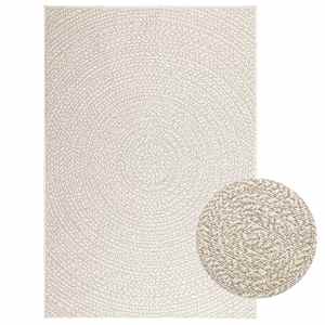 Rug "ZIZUR" Cream 120x170 cm Juta videz Notranje in zunanje