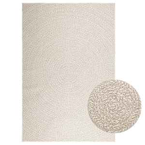 Rug "ZIZUR" Cream 160x230 cm Juta videz Notranje in zunanje