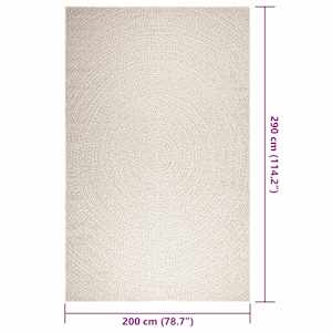 Koberec ZIZUR krémová 200x290cm jutový vzhled interiér exteriér - obrázek 9