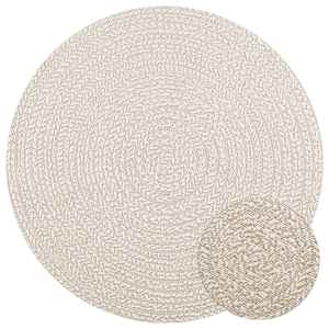 Rug "ZIZUR" Cream Ø 120 cm Juta videz Notranje in zunanje