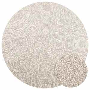 Rug "ZIZUR" Cream Ø 160 cm Juta videz Notranje in zunanje