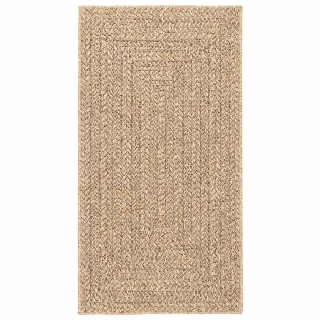 vidaXL Vloerkleed ZIZUR beige binnen en buiten 80x150 cm jute look afbeelding