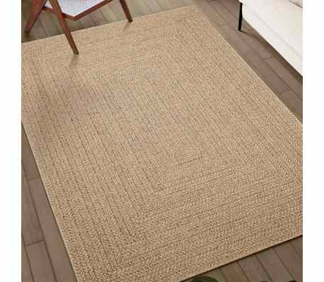 vidaXL Tapis ZIZUR beige 80x200 cm aspect de jute int&eacute;rieur ext&eacute;rieur