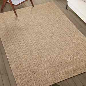 vidaXL Tapis ZIZUR beige 80x200 cm aspect de jute int&eacute;rieur ext&eacute;rieur