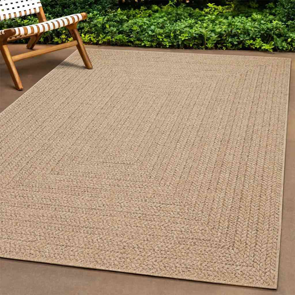 vidaXL Covor ZIZUR aspect iută, 80x250 cm, pentru interior și exterior