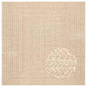 Koberec ZIZUR béžový 200x200 cm jutový vzhled interiér exteriér - obrázek 4