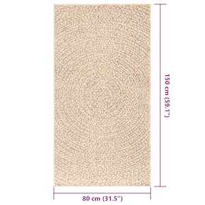 Koberec ZIZUR béžový 80x150 cm jutový vzhled interiér exteriér - obrázek 8
