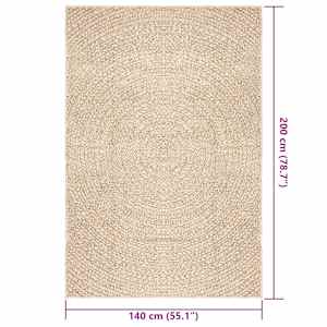 Koberec ZIZUR béžový 140x200 cm jutový vzhled interiér exteriér - obrázek 8