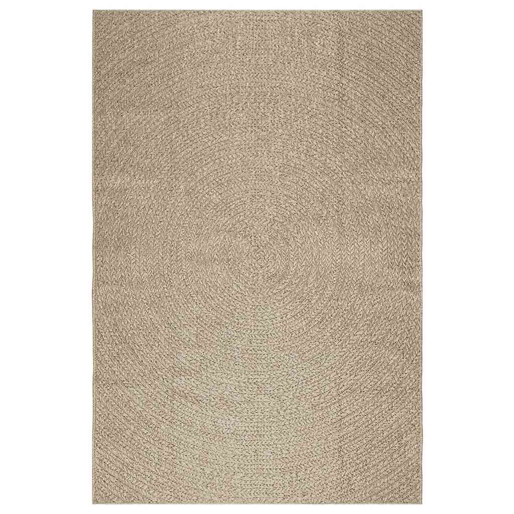 vidaXL Vloerkleed ZIZUR beige binnen en buiten 160x230 cm jute look