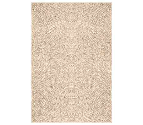vidaXL Teppe ZIZUR beige 160x230cm jute-utseende innend&oslash;rs og utend&oslash;rs