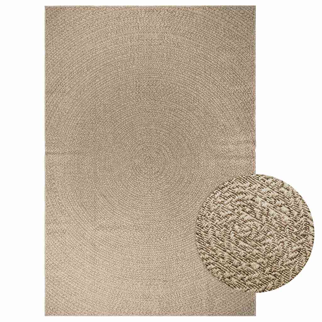 Teppich ZIZUR Beige 200×290 cm Jute-Optik Indoor und Outdoor