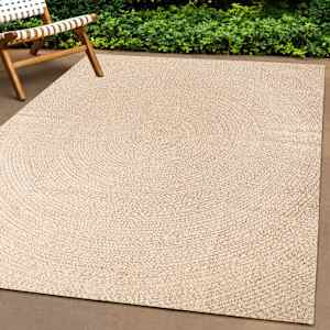 vidaXL Teppich ZIZUR Beige 200x290 cm Jute-Optik Indoor und Outdoor