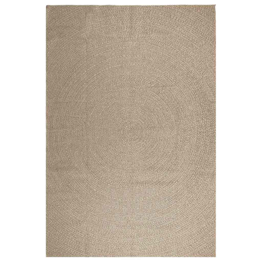 vidaXL ZIZUR bézs juta hatású beltéri és kültéri szőnyeg 240 x 340 cm