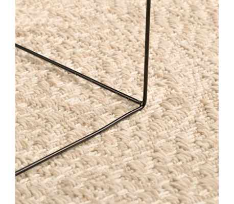 vidaXL Tapis ZIZUR beige &Oslash; 90 cm aspect de jute int&eacute;rieur et ext&eacute;rieur