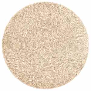 vidaXL Teppe ZIZUR beige &Oslash; 160 cm jute-utseende innend&oslash;rs og utend&oslash;rs