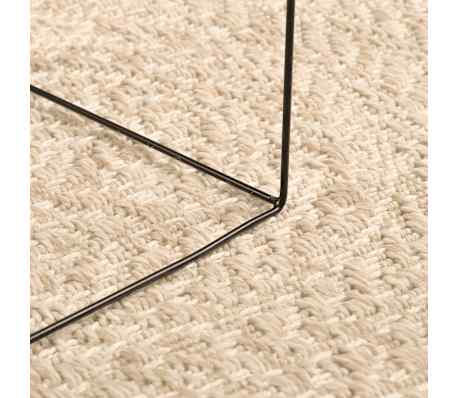 vidaXL Tapis ZIZUR beige &Oslash; 200cm aspect de jute int&eacute;rieur et ext&eacute;rieur