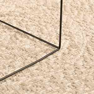 vidaXL Tapis ZIZUR beige &Oslash; 200cm aspect de jute int&eacute;rieur et ext&eacute;rieur