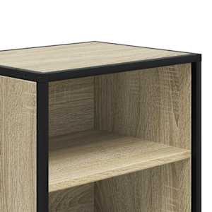Noční stolek dub sonoma 40x31x50 cm kompozitní dřevo a kov - obrázek 8