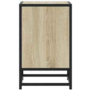 Noční stolky 2 ks dub sonoma 40x31x50 cm kompozitní dřevo a kov - obrázek 7