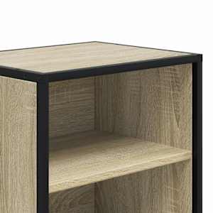 Noční stolky 2 ks dub sonoma 40x31x50 cm kompozitní dřevo a kov - obrázek 9