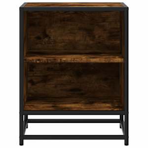 Noční stolky 2 ks kouřový dub 40x31x50cm kompozitní dřevo a kov - obrázek 5