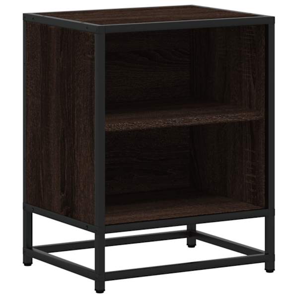 vidaXL &ouml;&ouml;kapp pruun tamm 40x31x50 cm konstrueeritud puit ja metall
