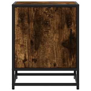 Noční stolky 2 ks kouřový dub 40x31x50cm kompozitní dřevo a kov - obrázek 5