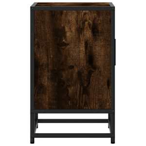 Noční stolky 2 ks kouřový dub 40x31x50cm kompozitní dřevo a kov - obrázek 7