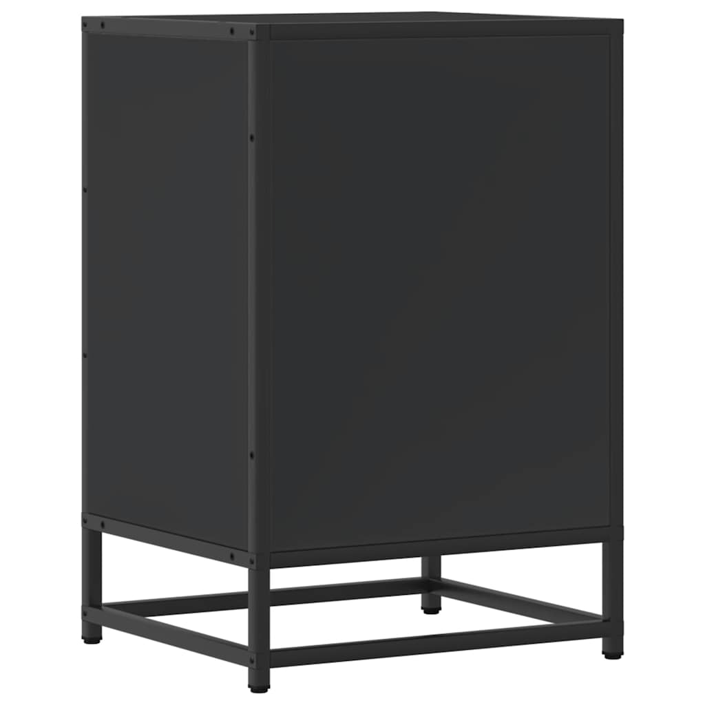 VIDAXL - Comodini 2 Pz Neri 40x35x47,5 Cm In Legno Multistrato