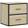 vidaXL Seinale kinnitatav &ouml;&ouml;kapp Sonoma tamm 40x31x39,5 cm