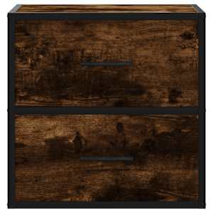 Nástěnné noční stolky 2 ks kouřový dub 40x31x39,5 cm - obrázek 5