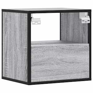 Nástěnné noční stolky 2 ks šedý sonoma 40x31x39,5 cm - obrázek 8