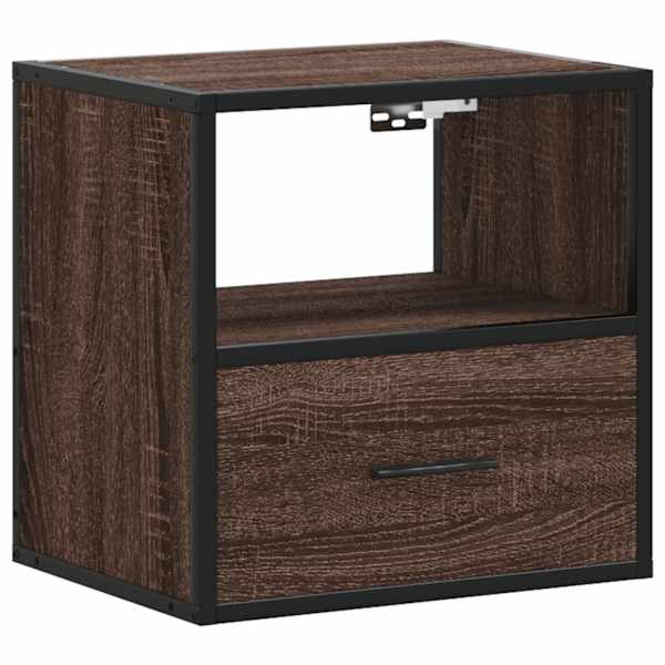 vidaXL Seinale kinnitatav &ouml;&ouml;kapp pruun tamm 40x31x39,5 cm