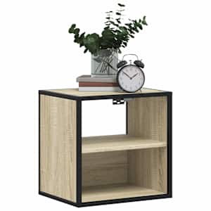 Nástěnné noční stolky 2 ks dub sonoma 40x31x39,5 cm - obrázek 3