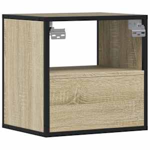 Nástěnné noční stolky 2 ks dub sonoma 40x31x39,5 cm - obrázek 8