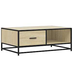 Konferenční stolek dub sonoma 90 x 57 x 35 cm kompozit a kov - obrázek 2