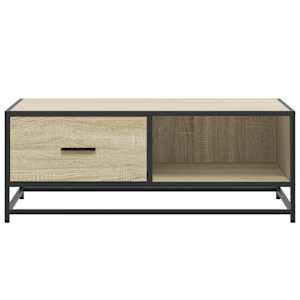Konferenční stolek dub sonoma 90 x 57 x 35 cm kompozit a kov - obrázek 5
